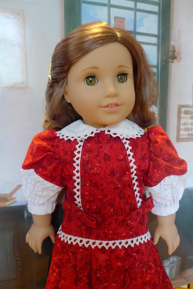 The Miniature Historian: Rebecca's Red School Dress