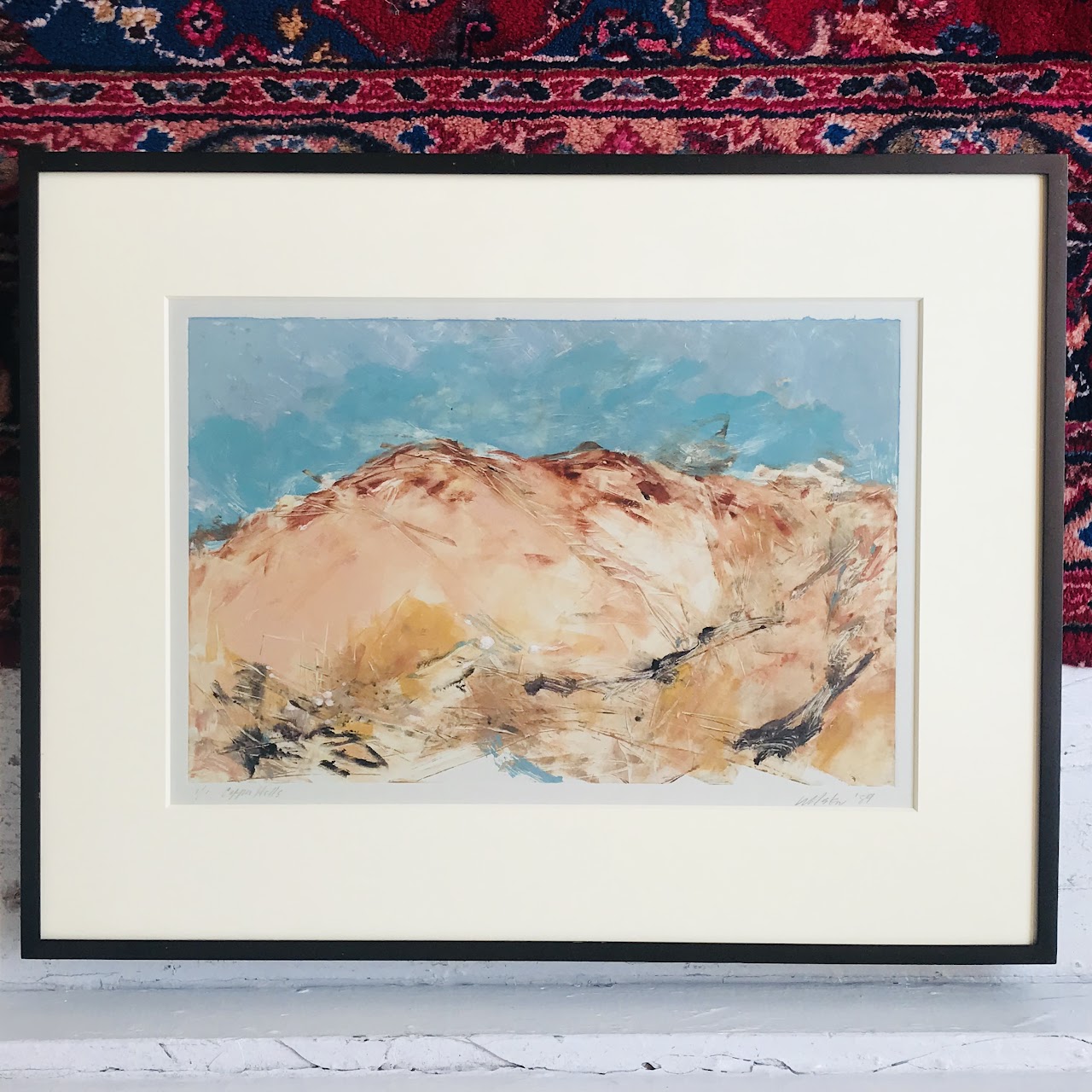 Signed 'Copper Hills' Monotype