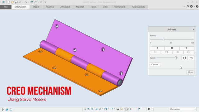 PTC Creo 4.0 Mechanism Tutorial-Using Servo Motors