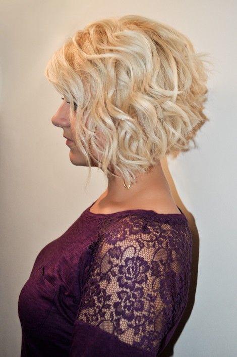 Short Curly Inverted Bob Pictures