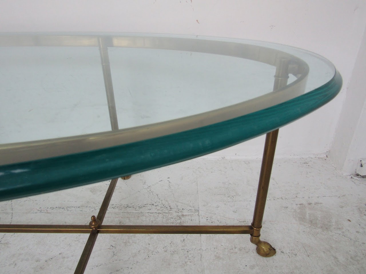 Hoof-Footed Brass Coffee Table