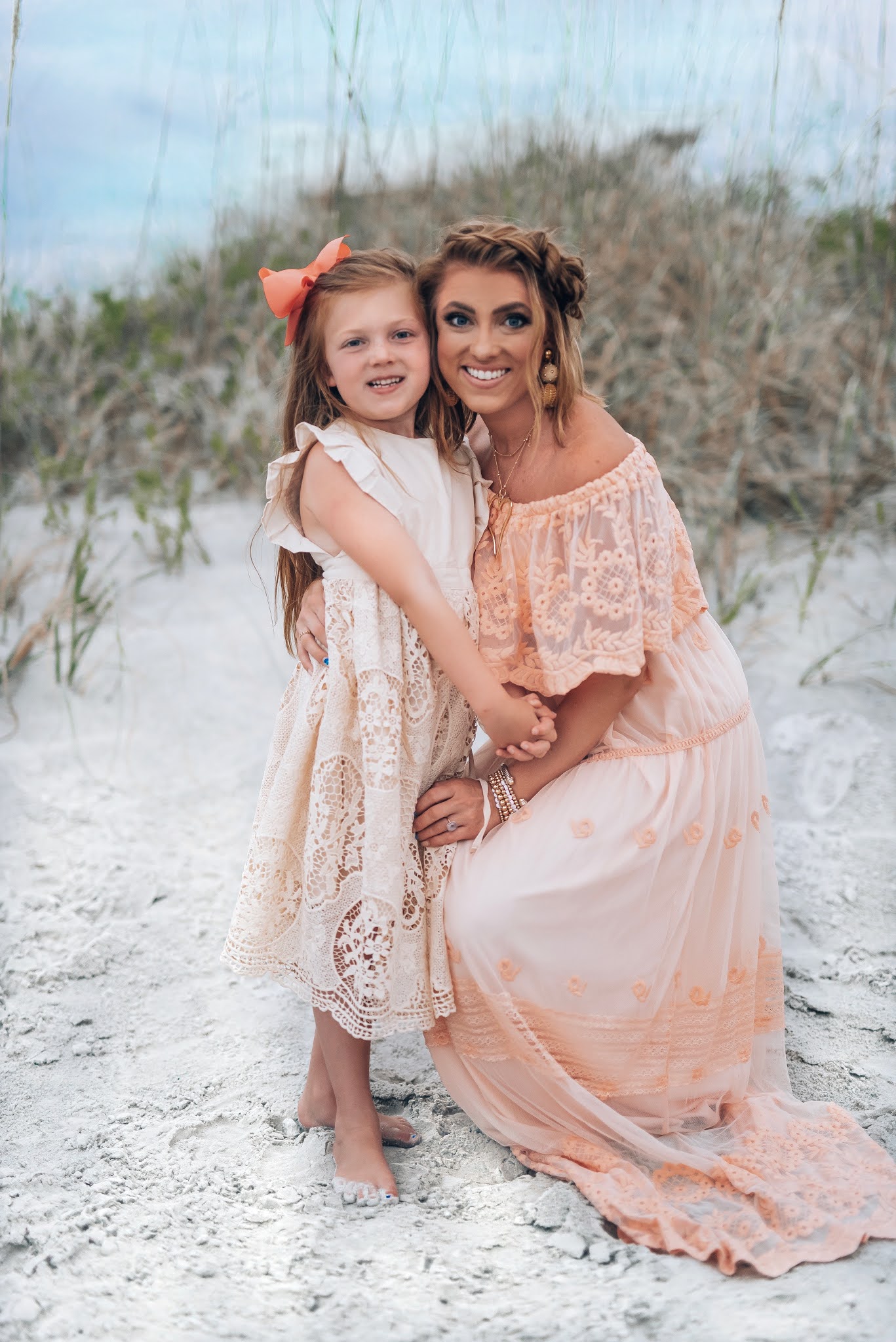 Beach Photos 2021 - Something Delightful Blog #beachphotos #motherdaughter #lifeofasinglemom #newsmyrnabeach