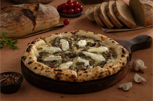 Sourdough Mushroom With Truffle Oil Pizza.