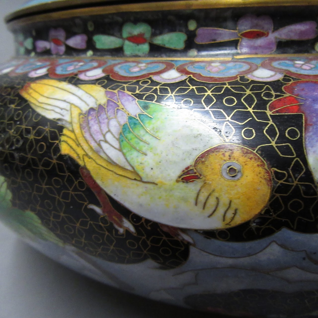 Cloisonné Lidded Vessel