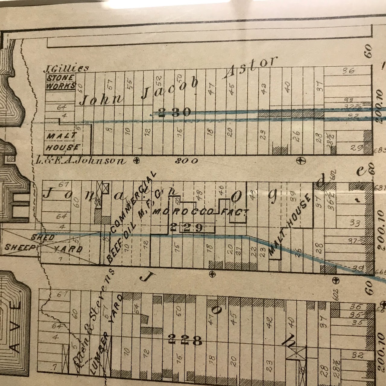 G.W. Bromley Antique New York City Part of Ward 20 & 22 Map