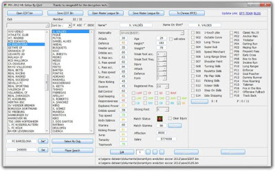 Preview PES 2012: Master League Editor