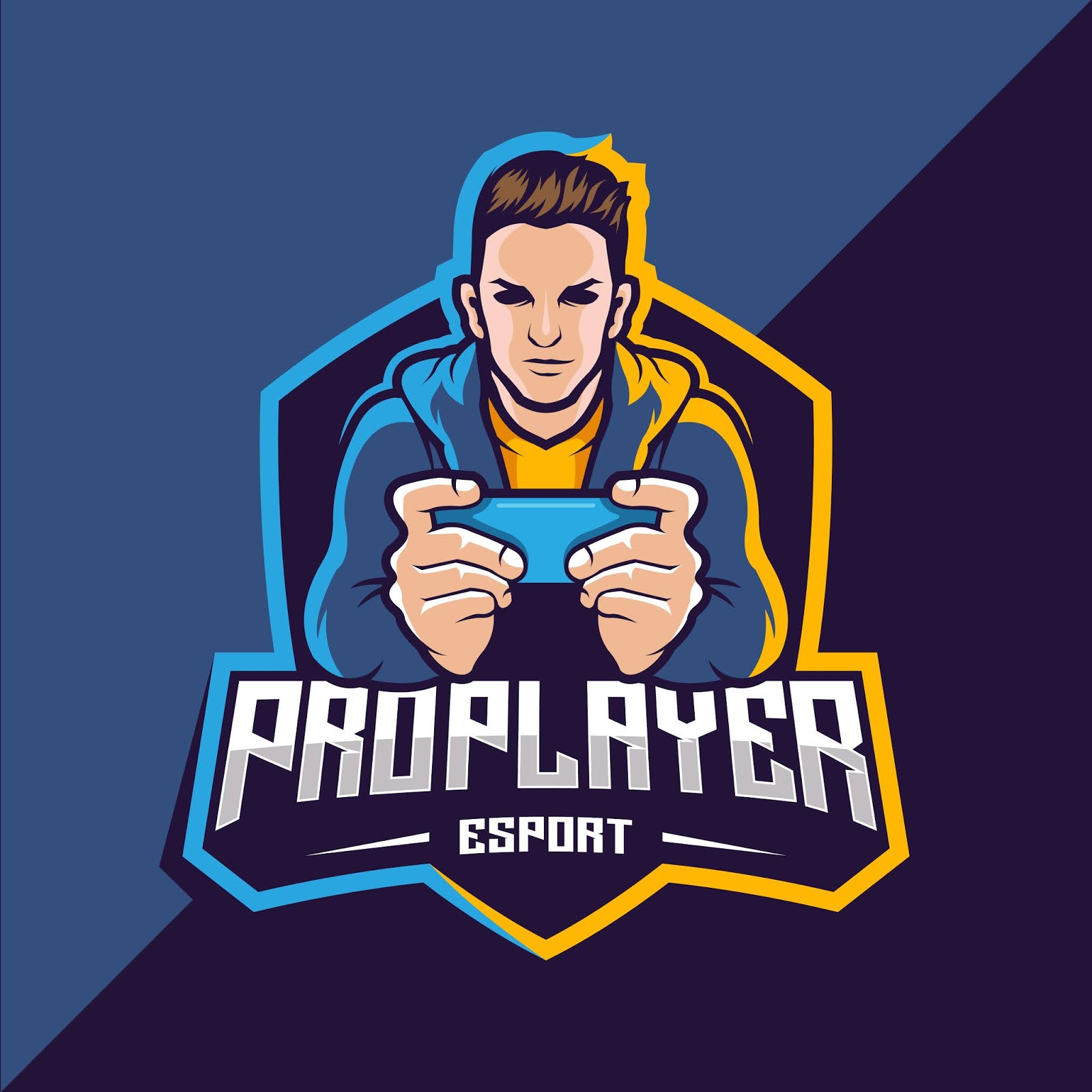 Pro Player Esport Game Free Download Vector CDR, AI, EPS and PNG Formats