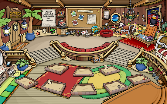 Club Penguin Rooms: The Captain's Quarters