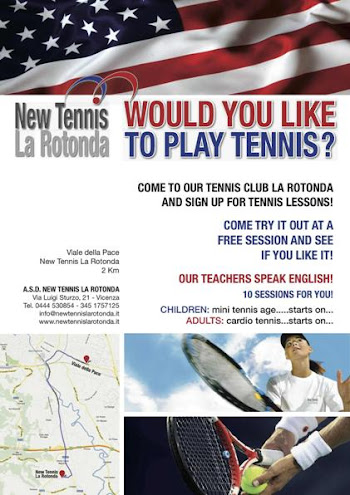 	 CORSO DI TENNIS IN INGLESE PER ADULTI E BAMBINI AL NEW TENNIS LA ROTONDA