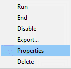 Ahora, haga clic con el botón derecho en OfficeBackgroundTaskHandlerRegistration y seleccione Propiedades.