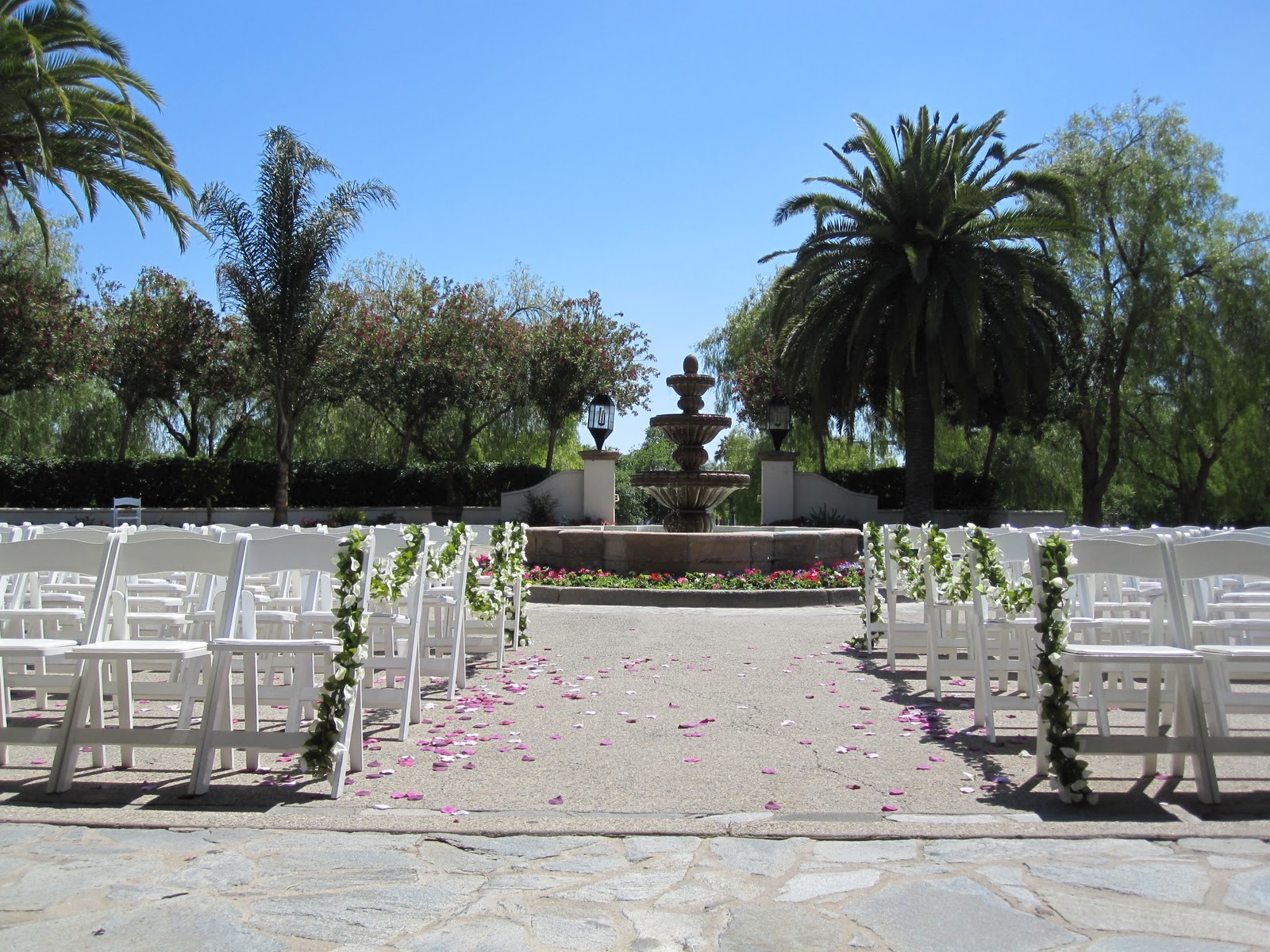 the ceremony chairs and it