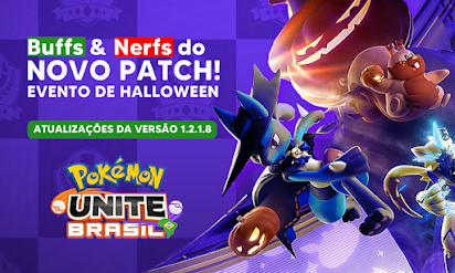 Pokémon Unite - Novo Evento de Halloween 2021 e Greedent Chega ao Jogo