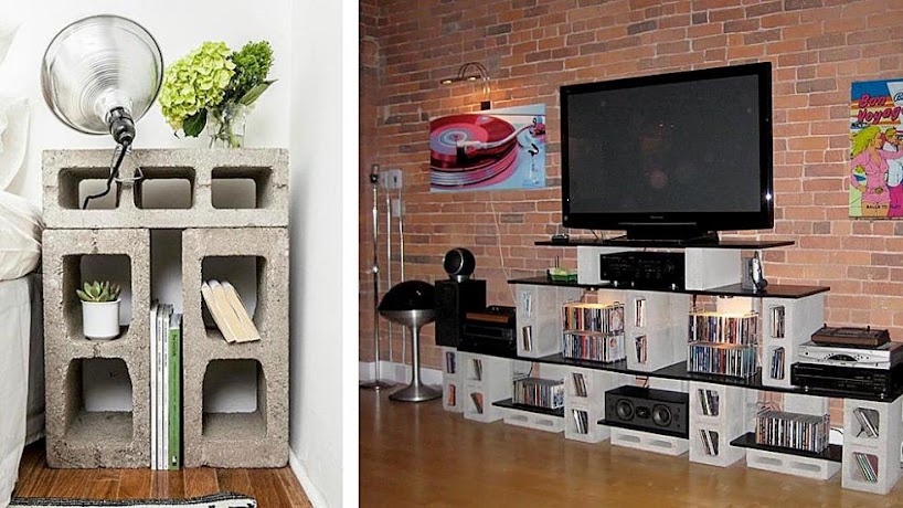 Diseños funcionales de decoración con bloques de concreto ...