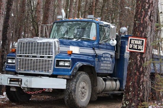 Truck on the hill