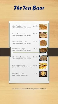 The Tea Baar menu 2