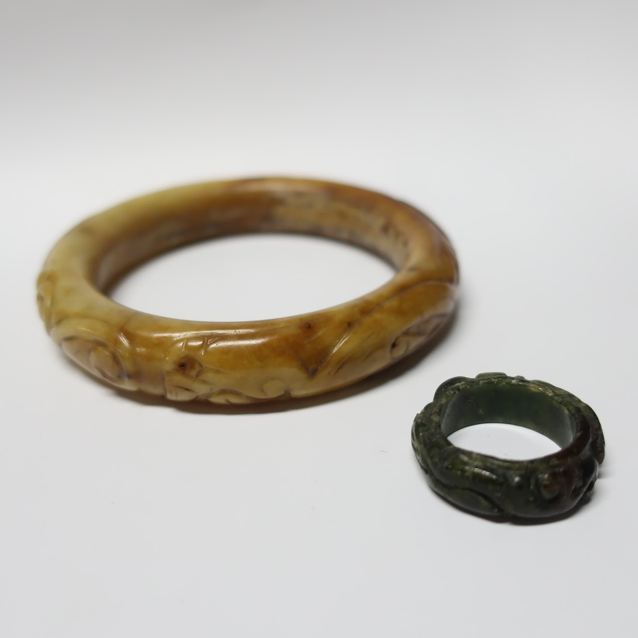 Jade Ring and Bangle Pair