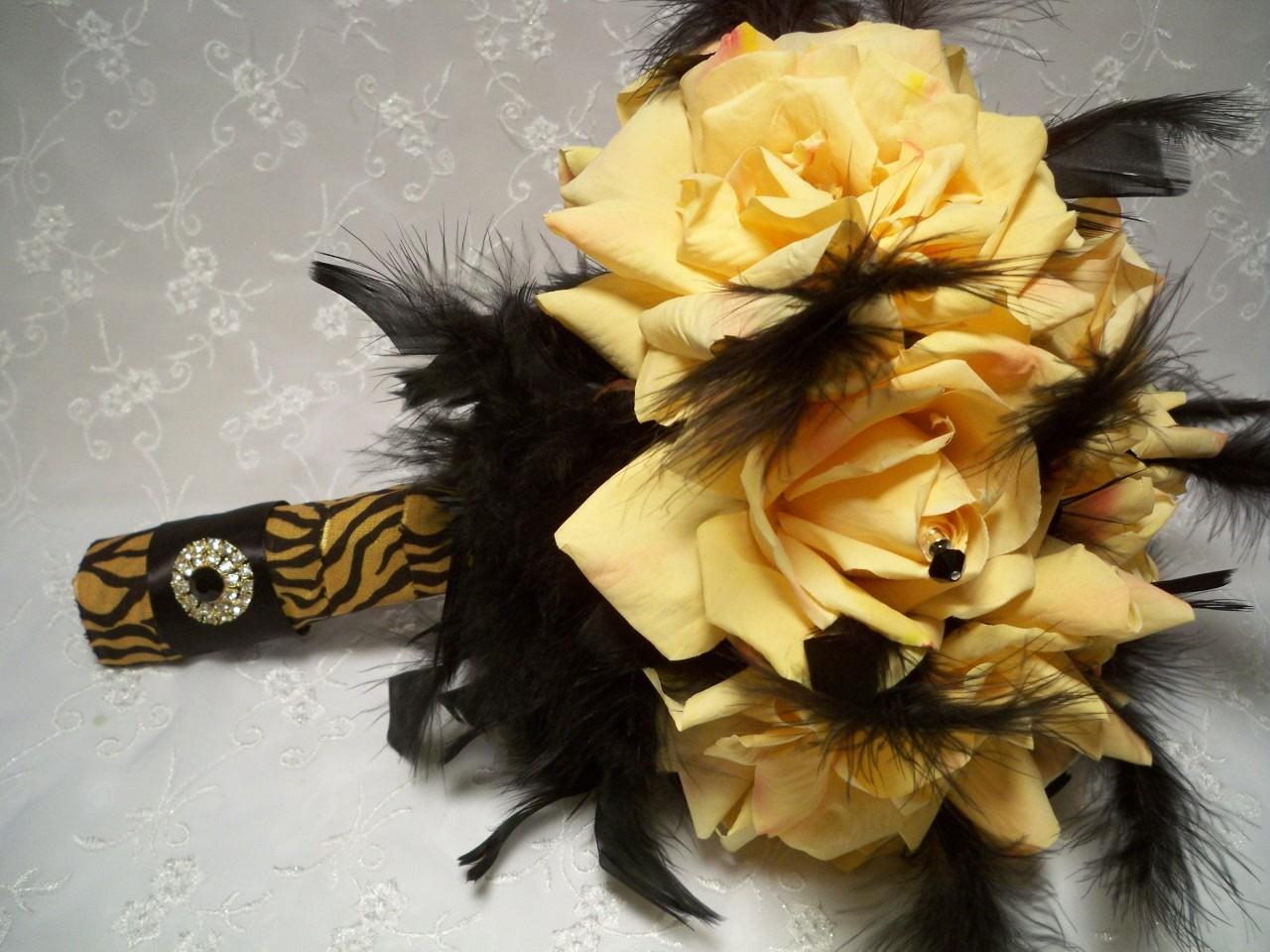 Four Piece Yellow Roses Bridal