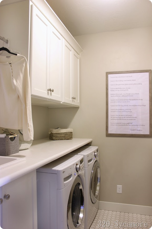 simple laundry room