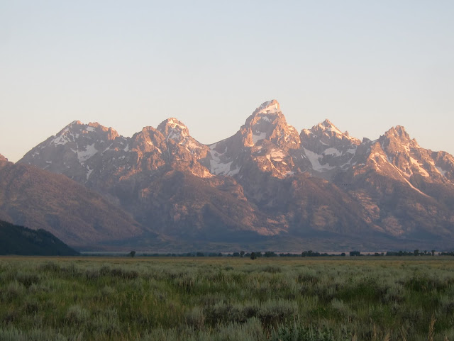 The Tetons at dawn - pretty epic