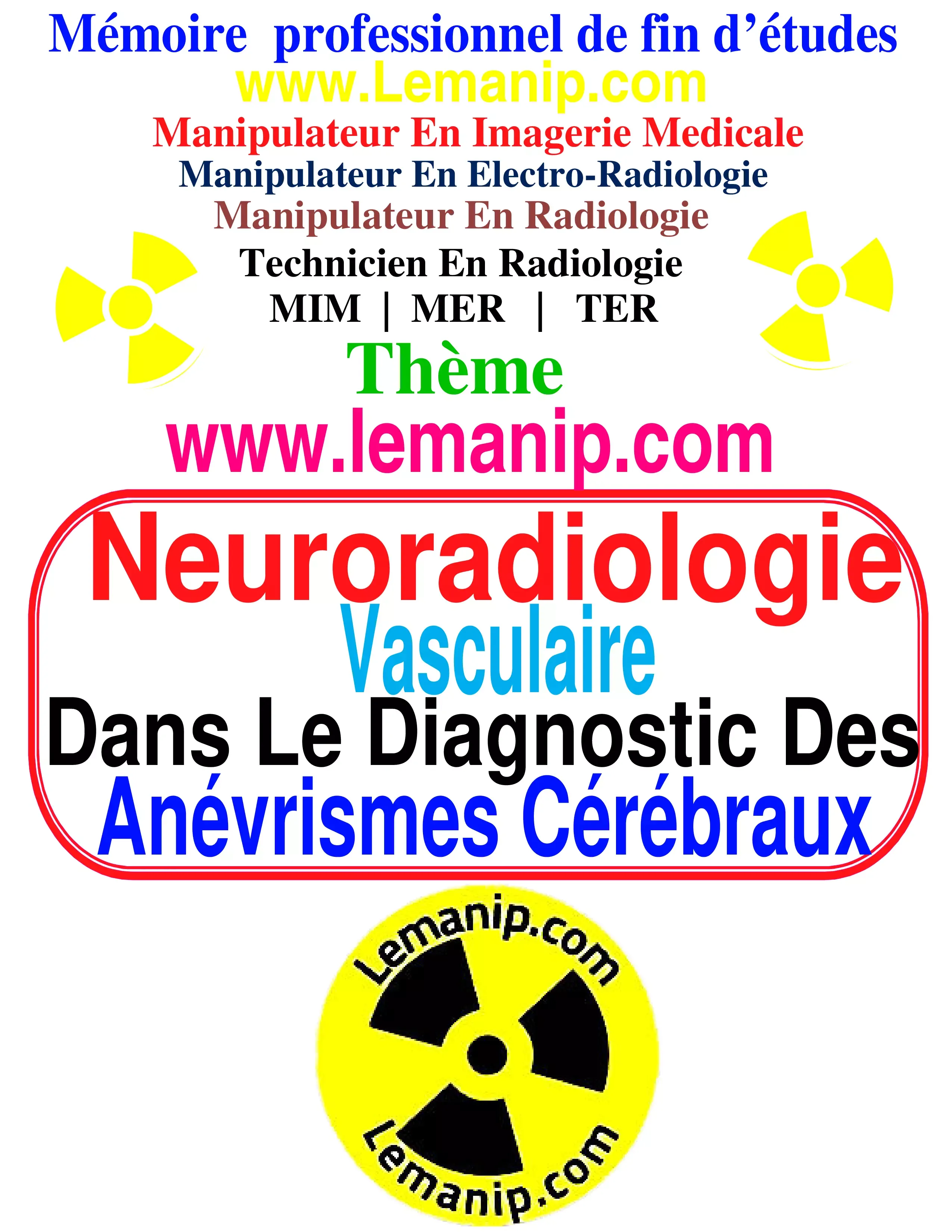 Mémoire Manipulateur En Radiologie  54