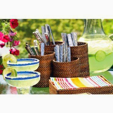  Calaisio Woven Flatware Holder