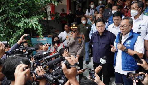 Erick Thohir Bersama Zulkifli Hasan Beri Keterangan Pers