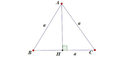 Tính đường cao trong tam giác đều