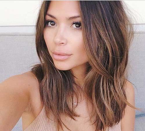 best long bob brown hairstyles 2016 - Styles 7