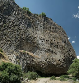 Basaltsäulen in der Azat Schlucht