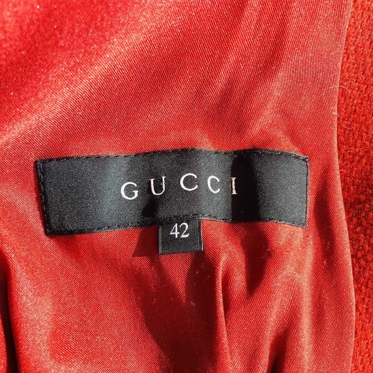 Gucci Red Wool Coat