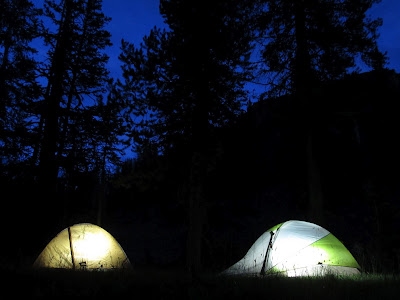 Tents at night