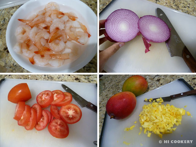 Ceviche Shrimp y Mango