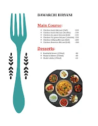 Bawarchi Biryani menu 1