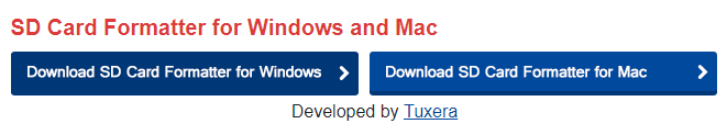 Formattatore di schede SD per Windows e Mac