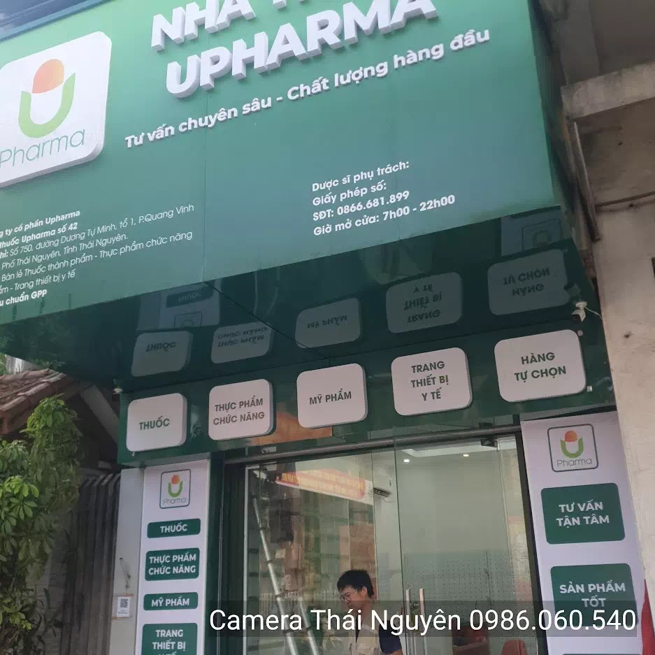 lap dat camera nha thuoc upharma thai nguyen