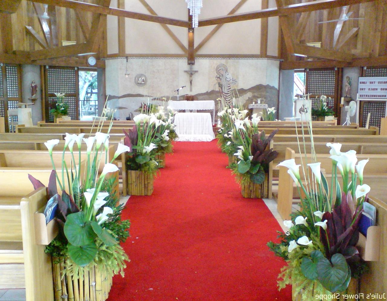 Church wedding flower