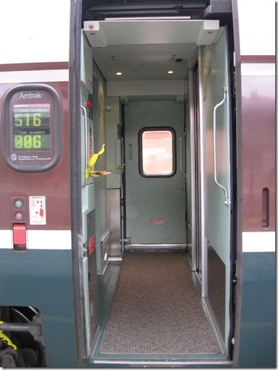 IMG_0711 Amtrak Cascades Talgo Pendular Series VI Vestibule at Union Station in Portland, Oregon on May 10, 2008