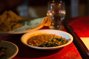 Candlelight dinner (No electricity) with the local dish "Hazger-Sha" & Lahori Channy, Golaghmuli, Ghizer