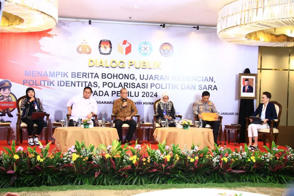 Divisi Humas Polri menggelar dialog publik ke seluruh jajaran Polda serta Polres di seluruh Indonesia secara virtual menjelang Pemilu 2024, Kamis (26/1/23). (Foto istimewa)