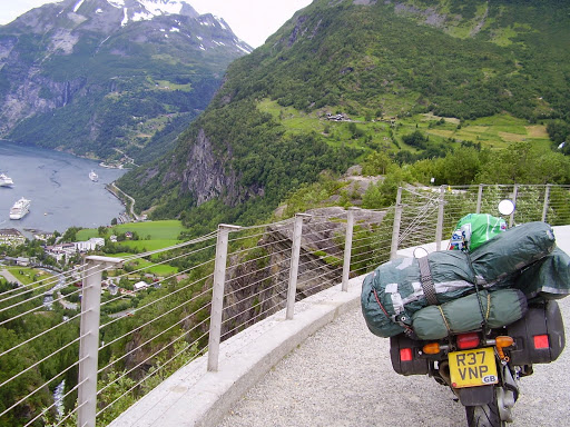 My first overview of Geiranger fjord. From Around and Back: A Year and a Day on the Road