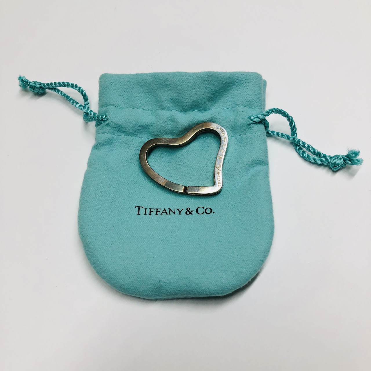 Tiffany & Co. Elsa Peretti Open Heart Key Ring in Sterling Silver