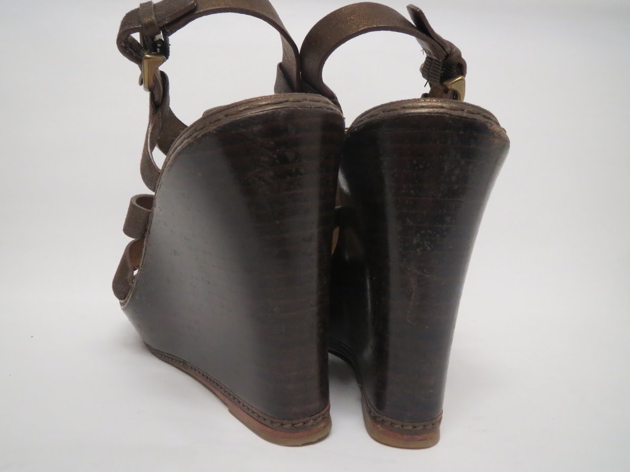 Coach Bronze Wedges