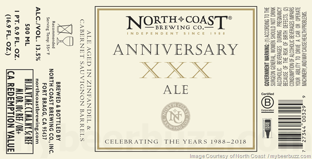 North Coast Adding Foggy Day IPA & Anniversary XXX Ale