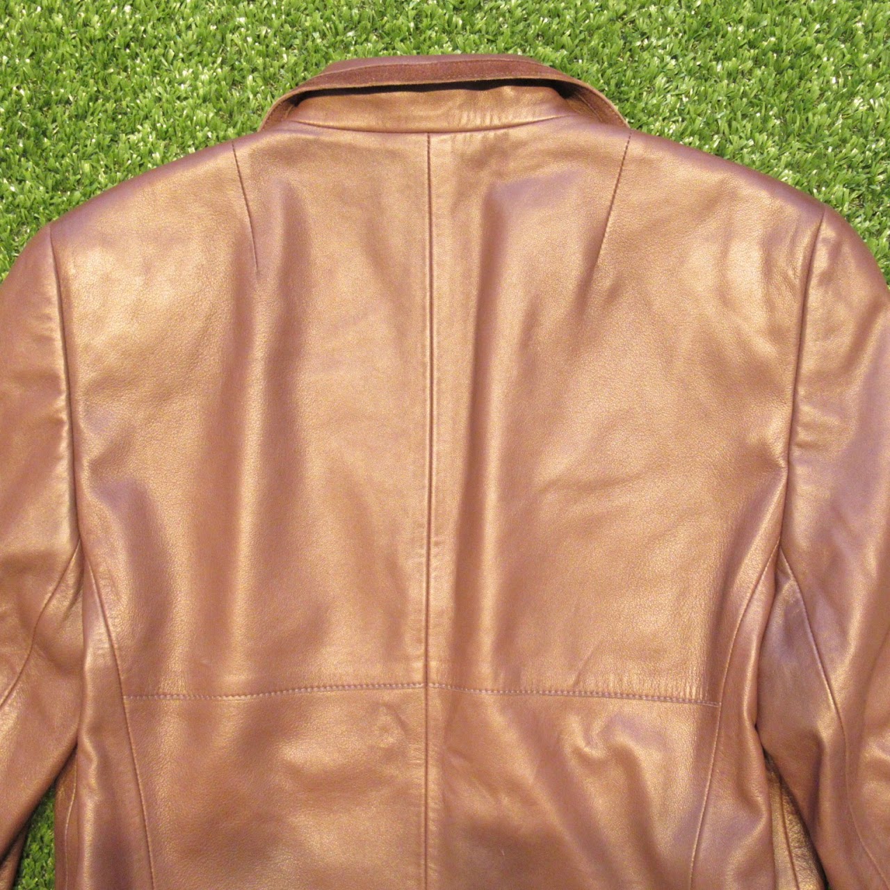 Akris for Bergdorf Goodman Brown Lambskin Jacket