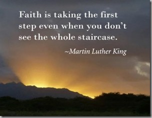 faith-taking the first step