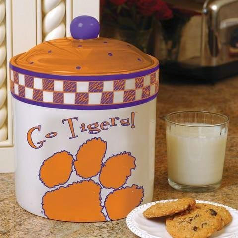  Memory Company Clemson Tigers Ceramic Cookie Jar