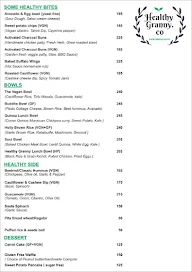 Healthy Granny Co menu 1