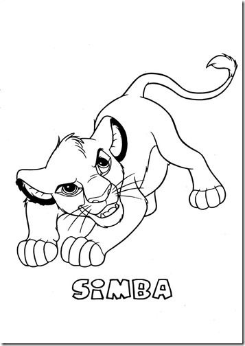 simba rrey leon colorear 5(3)