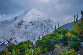 Splendid view of Rakaposhi On the way to Hunza Valley.