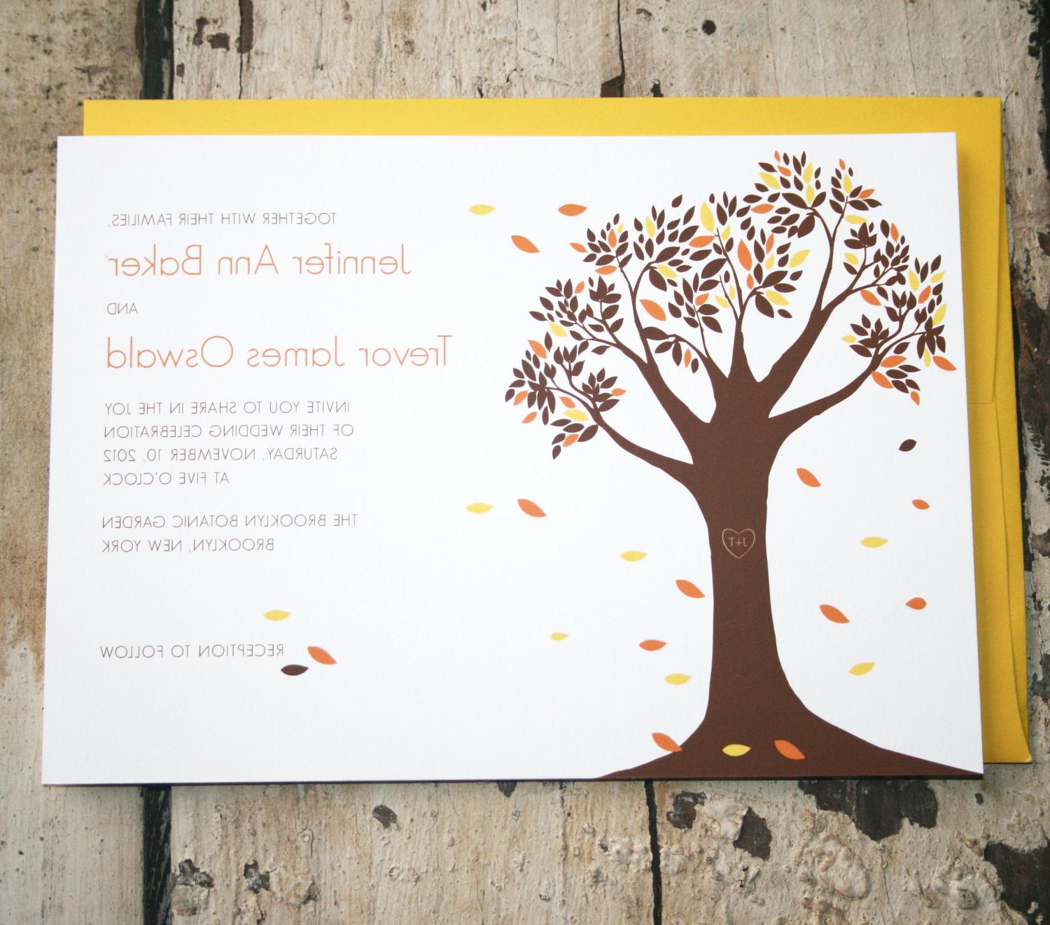 Wedding Invitation Tree